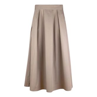 Stenstr&ouml;ms Rokken, Dames, Beige, L, Katoen, Kathryn Skirt