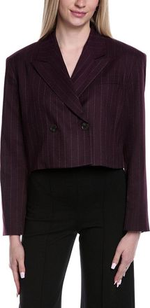 Kenneth Cole Stripe Cropped Jacket