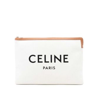 Celine Pre-owned Celine Large Canvas Logo Clutch Ladies 5ZIKSAE7EKCYCSXK