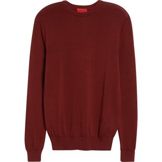 Isaia Cotton Sweater in Mattone at Nordstrom, Size Xxx-Large