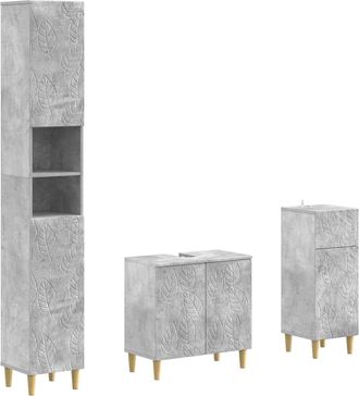 vidaXL Juego De Armarios De Ba&ntilde;o De 3 Piezas Delft Vidaxl