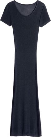 Christophe Lemaire Ankle-Length Column Dress with Textured Panels