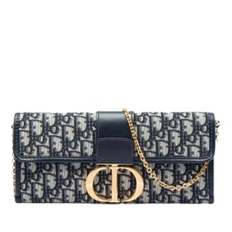 Dior Pre-owned Montaigne Shoulder Bag - Dames - Pre-owned - Blauw - Maat: ONE Size