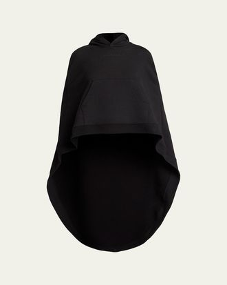 Balenciaga Hooded Oversized High-Low Cape