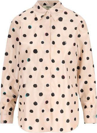 Fendi Camicia Falena Dots - Rosa