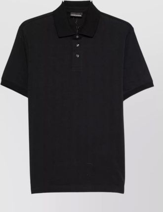 Emporio Armani cotton logo polo shirt