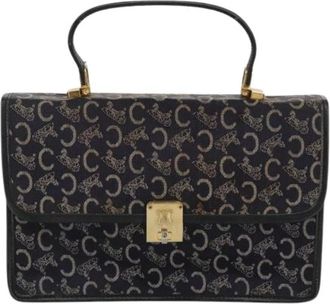 Celine Pre-owned Handbags, female, Blue, Size: ONE SIZE Pre-owned Canvas Handbag