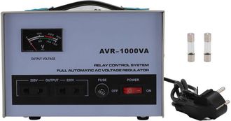 OEM Regulador De Voltaje Ca De 1000 W Con 1 Entrada/salida, 3 Enchufes Universales, Estabilizador Autom&aacute;tico Con 2 Fusibles