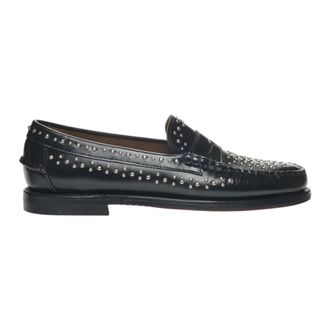 Sebago Schoenen, Dames, Zwart, 37 1/2 EU, Leer, Dan Studs Loafer