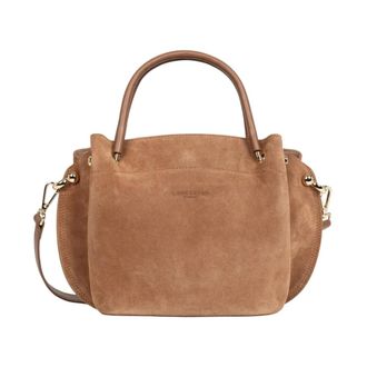 Lancaster Su&egrave;de Louisa Handtas - Dames - Tassen - Bruin - Maat: ONE Size Su&egrave;de