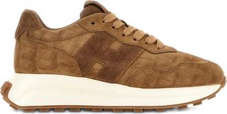 Hogan Leren sneakers - Bruin