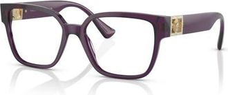 Versace 54mm Square optical glasses in Violet at Nordstrom