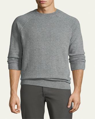 Loro Piana Mens Silverstone Cashmere Raglan Sweater