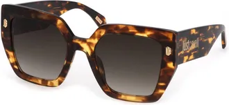 Just Cavalli SJC021 0743 Womens Sunglasses Tortoiseshell Size 53