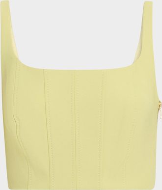 Toccin Rhea Cropped Corset Tank