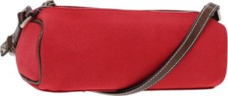 Burberry Blue Label Red Canvas Shoulder Bag (Pre-Owned)