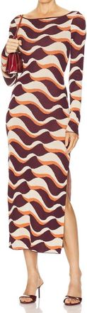 Misa Cassie Dress In Wavy Stripe
