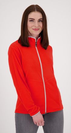 Deproc Fleecejacke DEPROC ACTIVE DECORAH II WOMEN, Damen, Gr. 36/38 (M), rot, 100% Polyester, tailliert, gerader Abschluss, Jacken Fleecejacke, weiche Fleece