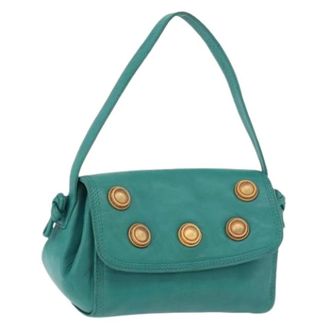Loewe Pre-owned Shoulder Bag - Dames - Pre-owned - Groen - Maat: ONE Size Leer