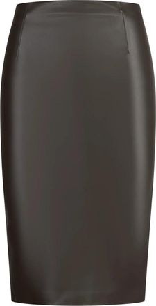 Jucca Tubino Kokerrok - Dames - Kokerrokken - Bruin - M - Leer - Rokken