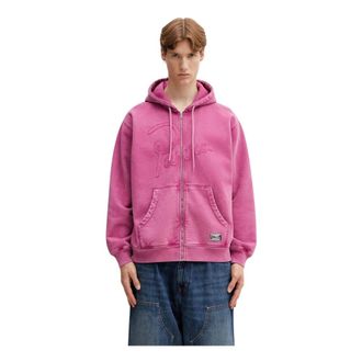 by Parra Not Fade Away Zip Hoodie - Heren - Sweatshirts & Hoodies - Roze - Maat: L Katoen