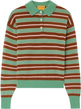 Guest In Residence Collegiate Polo - Dames - Polos - Veelkleurig - XS - Kasjmier - Tops