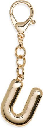 Leith Bubble Initial Bag Charm in U- Gold at Nordstrom Rack
