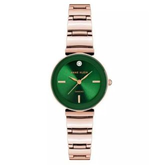 Anne Klein Womens Accented Green Dial Watch