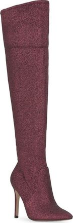Jessica Simpson Ponseta Over the Knee Boot in Cherry Mahogany at Nordstrom, Size 8.5