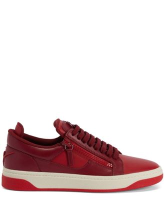Giuseppe Zanotti GZ94 double-zip low-top sneakers - Red
