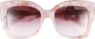 Chlo&eacute; Square Sunglasses in Nude Nude Violet at Nordstrom Rack