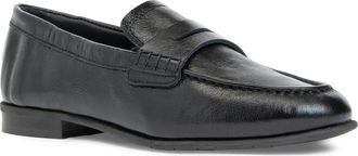 Aquatalia Ellis Penny Loafer in Black Naplak at Nordstrom, Size 10.5