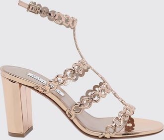 Aquazzura Sandali T-strap in pelle verniciata con tacco alto