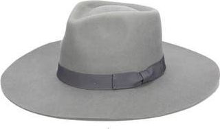 San Diego Hat Company Julian Felted Wool Fedora in Grey at Nordstrom Rack