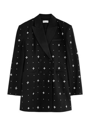 Rebecca Vallance Eclipse Embellished Blazer Dress - Black - 10 (UK10 / S)