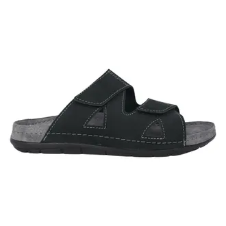 Rohde Schoenen, Heren, Grijs, 42 EU, Polyester, Open sandaal met twee klittenbandsluitingen