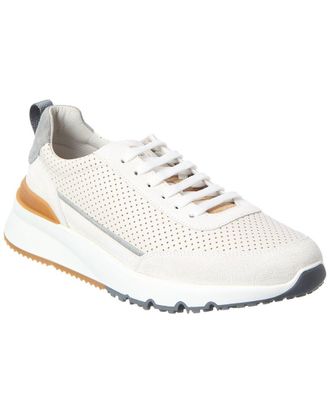 Brunello Cucinelli Suede & Leather Sneaker