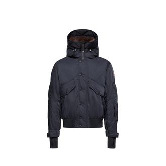 Moncler Moncler Breche Shearling-trimmed Hooded Down Ski Jacket, Men, Blue, Size: 2