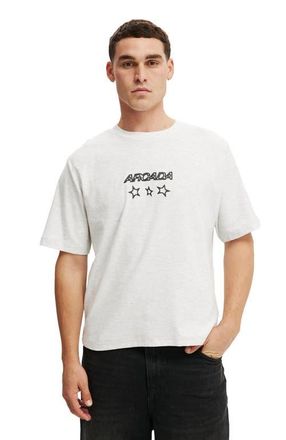 Cotton On Mens Cropped Fit Graphic T-Shirt in White Marle Arcada at Nordstrom, Size Large