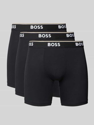 HUGO BOSS Boxershorts mit elastischem Logo-Bund im 3er-Pack in Black, Gr&ouml;&szlig;e XL