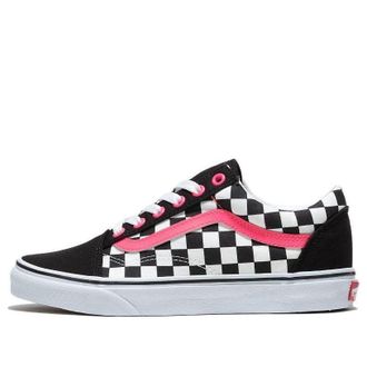 Vans Old Skool Skateboarding Shoes Black White Pink VN0A3VC1446