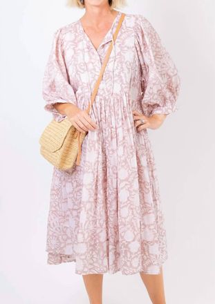 Hat Attack Amalfi Beach Dress In Tan