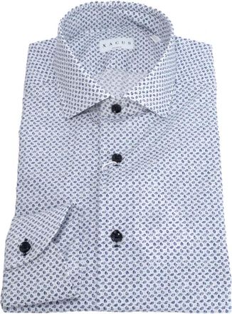 Xacus Classic Shirt Art. 21703706 - Heren - Casual Overhemden - Blauw - M - Katoen - Overhemden