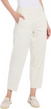 Lyss&eacute; Womens Anelise Barrel Trouser In Oat