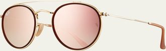 Ray-Ban Round Double-Bridge Flash Sunglasses