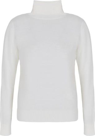 A|X Armani Exchange Witte Dolcevita-trui Zachte Wol - Dames - Coltruien - Wit - L - Wol - Truien & Vesten