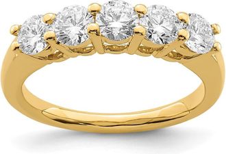 Diamond2Deal 14k Yellow Gold Lab Grown Diamond Wedding Band Ring 1.33Ct Clarity- VS Color- D-E