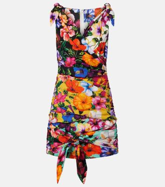 Dolce & Gabbana Floral cotton minidress
