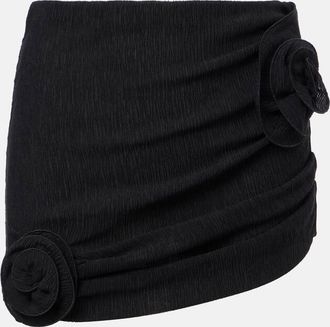 Magda Butrym Minigonna con applicazioni floreali