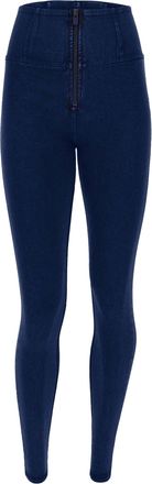 Freddy Leggings FREDDY Leggings WRUP2HC002ORG, Damen, Gr. XS, EURO, blau (schwarz jeans, schwarz seams), Obermaterial: 84% Baumwolle CO. 16% Elasthan EL., Ho